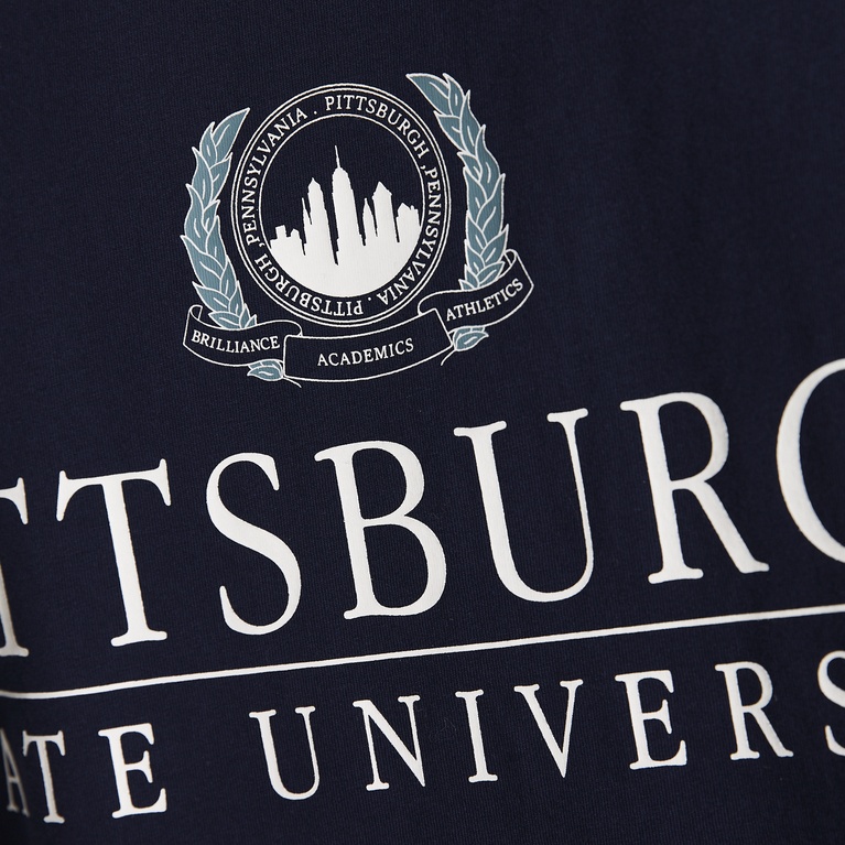 Printed tee "West" Navy